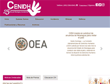 Tablet Screenshot of cenidh.org